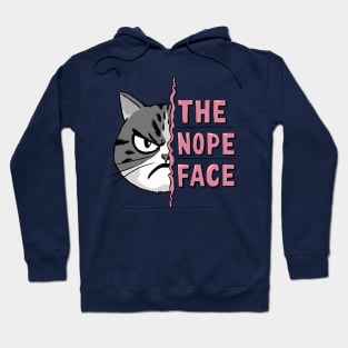 The Nope Face Funny Cat Design Hoodie